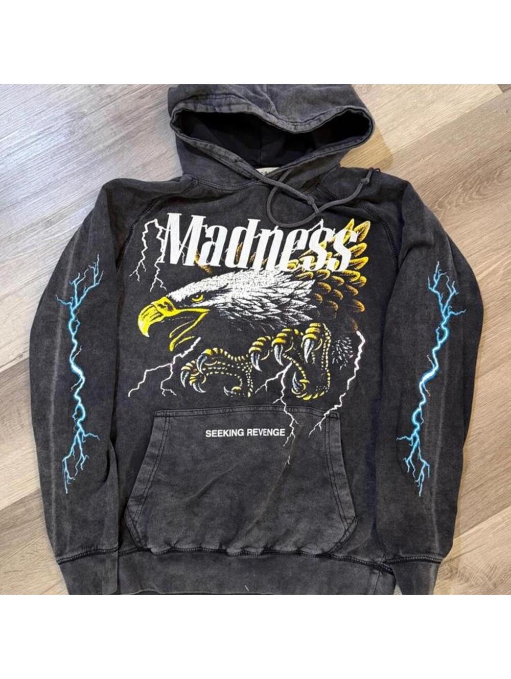 Pacsun black Madness Eagle hoodie Size M #skater